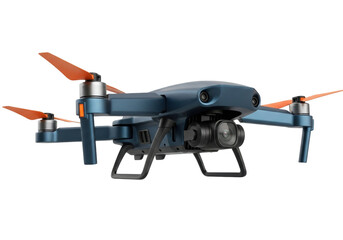 Isolated drone with camera, flying device for remote surveillance and aerial imaging