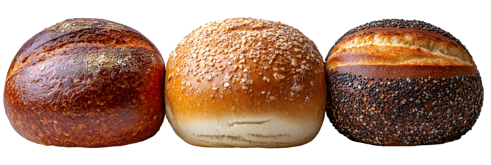 Four colorful spheres with smooth textures isolated background