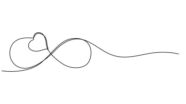 Self draws animation infinity sign one line. Infinity eternity symbol in variations set design with hand drawn doodle style, animation continuous drawing of infinity with one line, Infinity sign mark