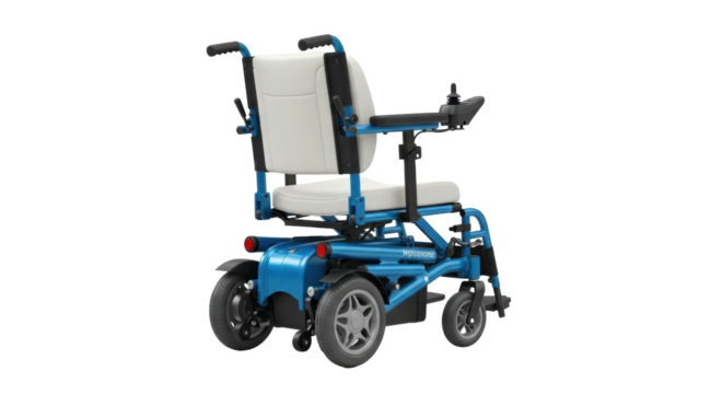 Isolated motorized wheelchair, electric mobility aid for disabled people, portable power chair