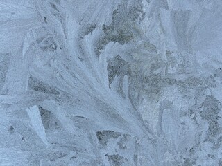 Backgrounds, frost patterns on the window