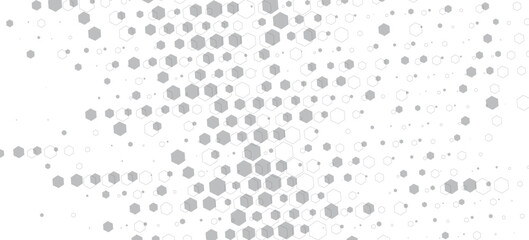Smooth transition of geometric pattern with hexagon shape. Black isolated on white background. For sporty background and jersey design. Vector Format Illustration