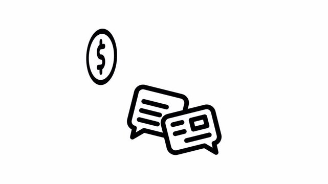chat animated icon - Motion Graphic Elements for Business ,Presentations and Design