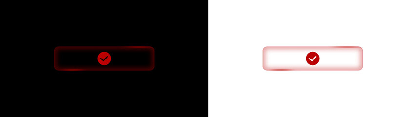PNG Red Buttons with Transparent Overlay on transparent background