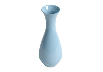 Isolated vase decor home interior, pottery ceramic stylish design object with reflections
