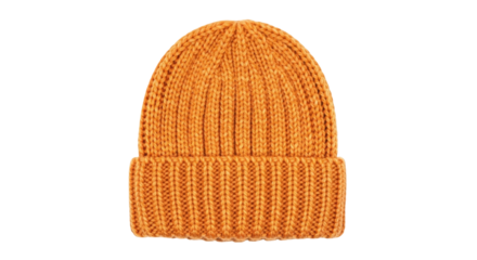 Isolated warm knitted hat for cold weather, winter apparel, knitted wool, beanie, for skiing