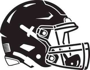 American Football Player Silhouettes in Action Poses