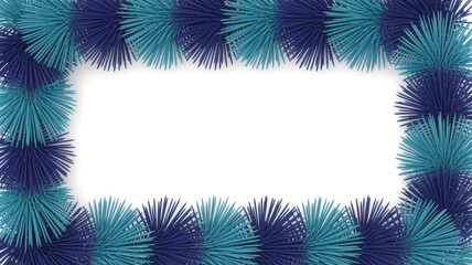 Abstract textured frame with a dark rectangular void in the center ideal for text or design elements isolated on transparent background