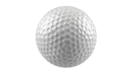 Realistic golf ball PNG isolated on transparent background, sport equipment for golf courses and recreational activities