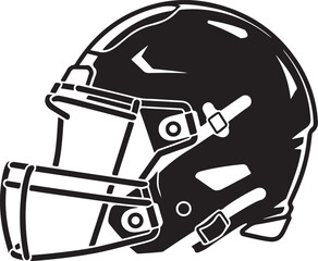 American Football Player Silhouettes in Action Poses