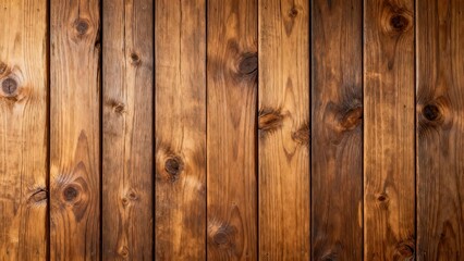 Obraz premium Vertical wooden planks display natural grain texture and warm coloration