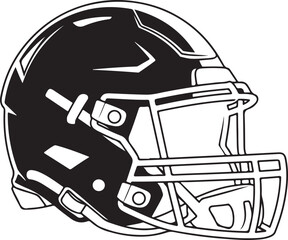 American Football Player Silhouettes in Action Poses