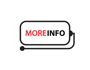 more info text information sign