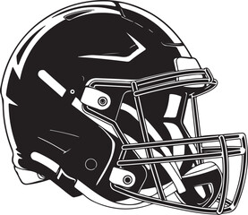 American Football Player Silhouettes in Action Poses