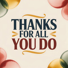 thanks for all you do