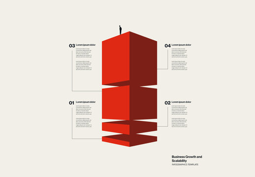 Business Growth and Scalability Infographic Template Minimalist Illustration