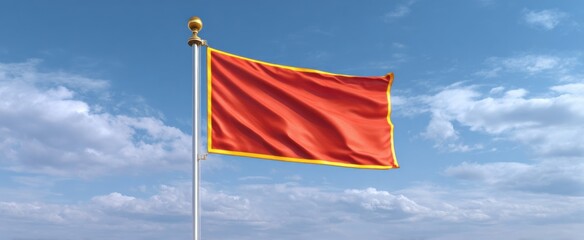 flag flutters like a proud peacock showcasing its vibrant heritage and spirit