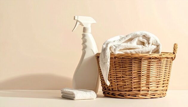 乾燥機とランドリーバスケットを柔らかくぼかして配置したミニマルなランドリーシーンです。
ポスターや広告に最適な広いネガティブスペースを確保しています。
フォトリアルで高解像度の質感が、清潔感と軽やかなレトロムードを強調します。
ブランドビジュアル、キャンペーンデザイン、生活雑貨系の背景素材に最適です。