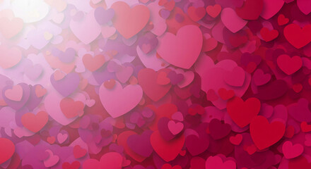 a lot of red hearts on a black background with a big red heart in the middle of the picture and a smaller red heart in the middle of the picture.