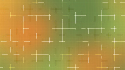 Orange Green Minimal Glowing Grid Line Abstract Background 