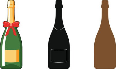 Celebrate with elegant champagne bottles for festive cheer