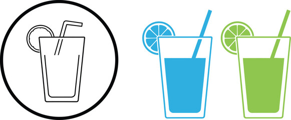 Refreshing colorful drinks for vibrant summer designs