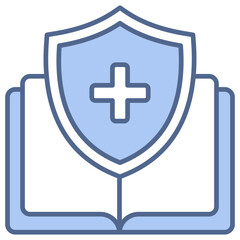 Obraz premium Safety Procedure Blue Icon