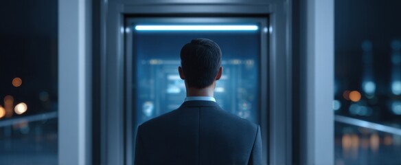 The cutting-edge biometric security system guarantees safe entry management in tech-savvy spaces