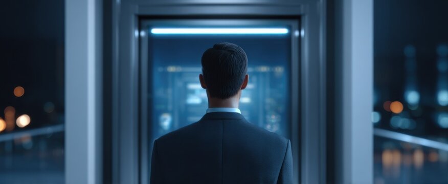 The cutting-edge biometric security system guarantees safe entry management in tech-savvy spaces