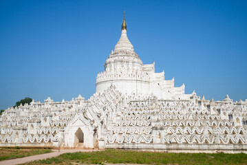 Mya Thein Than Pagoda (Hshinphyume Pagoda) on a sunny day. Mingun, Myanmar