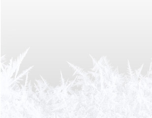 Frozen snowflake icicle cold winter frost transparent background design.
