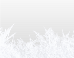 Frozen snowflake icicle cold winter frost transparent background design.
