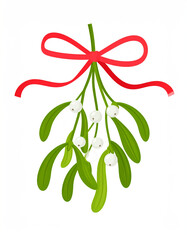 Jemioła gałązka jemioły dekoracja świąteczna