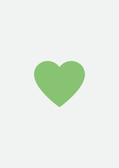 green heart shape