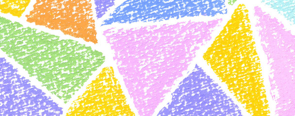 Colorful pastel texture for abstract patchwork background, geometric pattern, chalk print.	