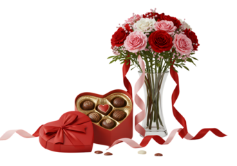 Romantic roses and chocolates for your special someone