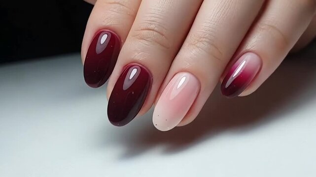 nail polish on white background