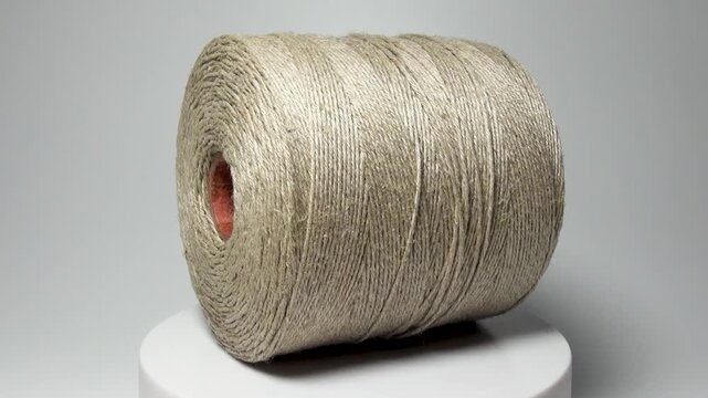 A large spool of thread, twine