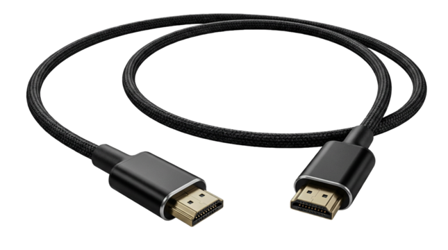 HDMI to HDMI black cable