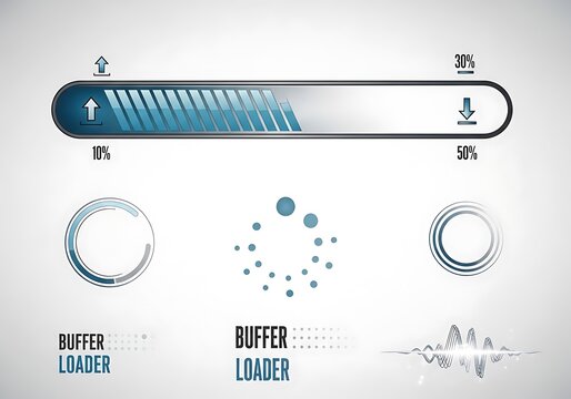 Progress indicators show upload and download status with loading icons. - Powered by Adobe