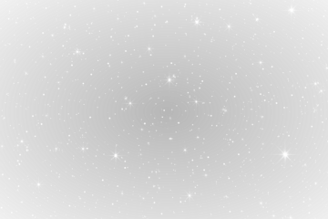 Soft white sparkling particles float in radiant trails across a transparent background, forming magical overlays for winter, Christmas, or fantasy graphics. PNG