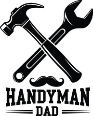 Vintage Handyman Dad Tool Emblem