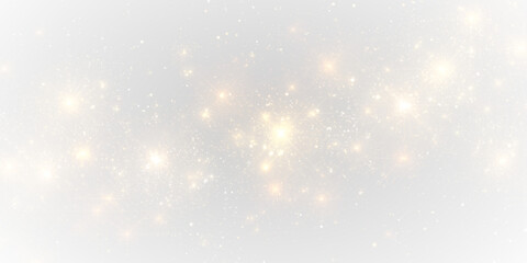 Bright golden glitter drifts softly in sparkling trails, forming elegant overlays perfect for holiday, festive, or luxury celebration designs. PNG