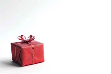 Obraz premium Christmas gift white background celebration anniversary.