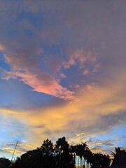 sunset in the mountains sore