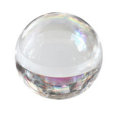 crystal ball isolated on white