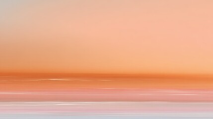 Pastel sky above abstract horizon, blending warm hues, creating a calming, serene scene