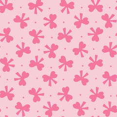 cute bow tie seamless pattern design, romantic pink tie background wallpaper 