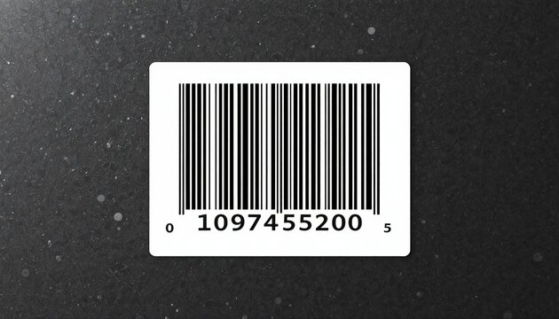 A clear black barcode on a white background, featuring sharp vertical lines and a clean, minimalist design for identification or labeling use.