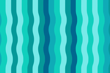 Horizontal banner of vertical wavy stripes in blues and teals Keywords: abstract, background, blue, teal, green, aqua, turquoise, wavy, stripes